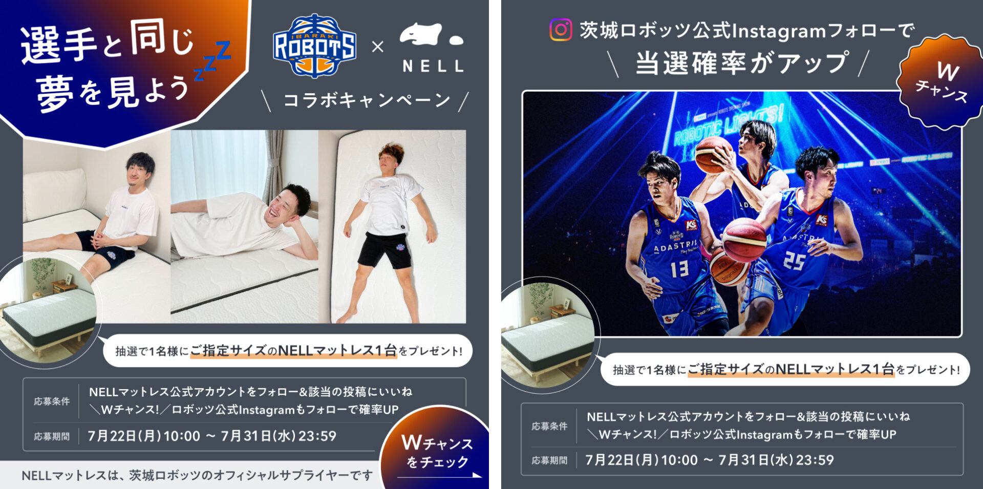 100％が疲労感の変化を実感】寝具ブランド「NELL」、プロバスケチーム