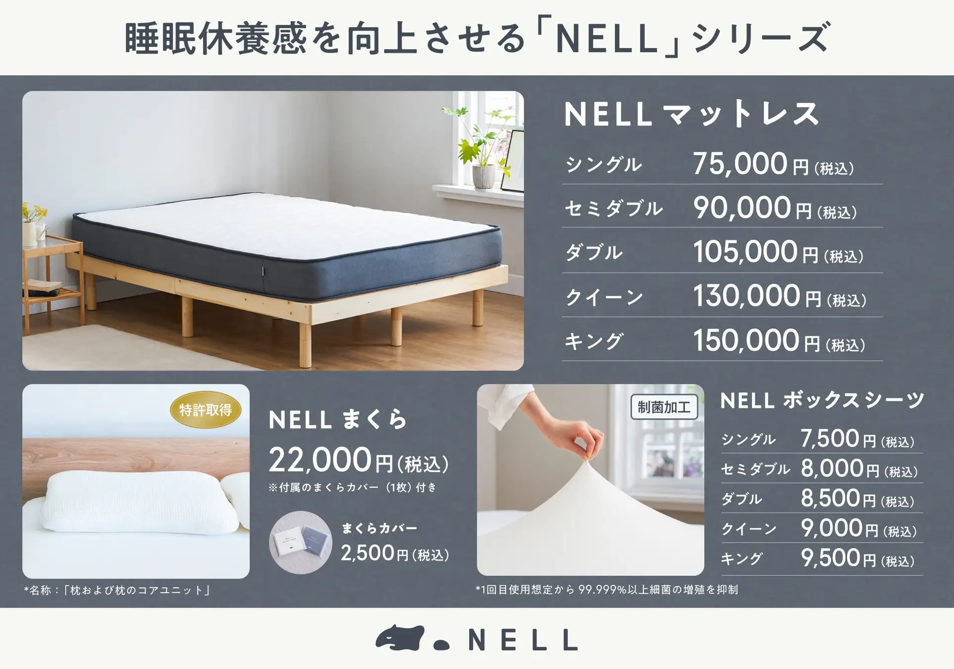 NELL】マットレス シングル 2024年4月購入